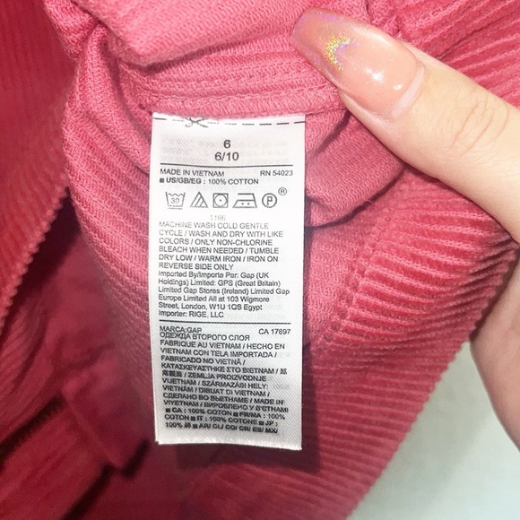 Gap Gold Zip Cord Cotton Corduroy Baroque Rose Mini Skirt - Picture 6 of 9